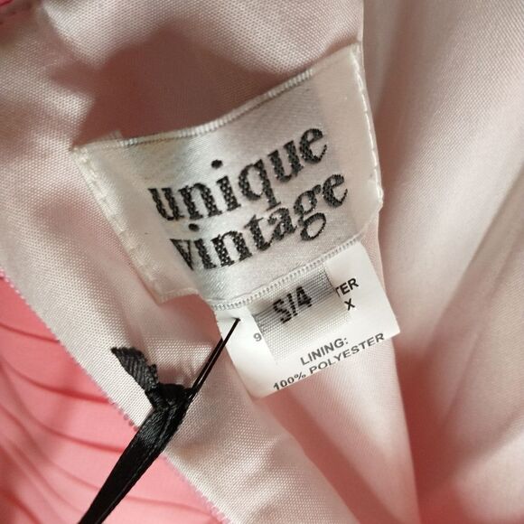 Unique Vintage Pink Ombre Cocktail Dress - Picture 5 of 5